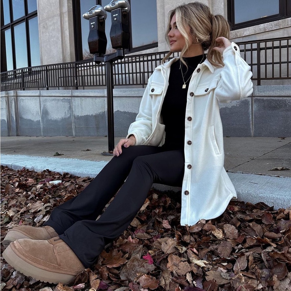 Cream Simply Cozy Shacket